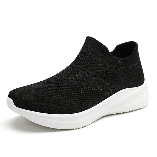 Men Knit Slip On Casual Shoes Lightweight Sneaker