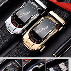 Men's Business PU Leather Belt Men's High Belt
