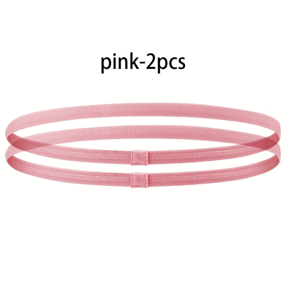 10pcs Non Slip Sports Headbands for Yoga Running Football Workout 5 Colors