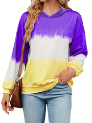 Tie Dye Hoodie Casual Long Sleeve Hoodies Sweatshirt Women's Clothing