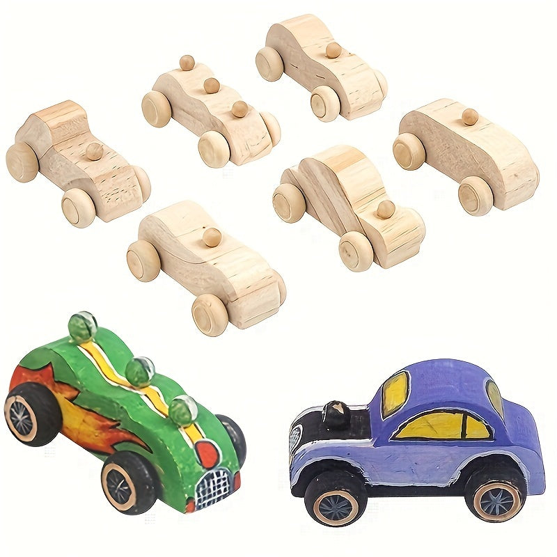 DIY Graffiti Wooden Car Toy for Kids