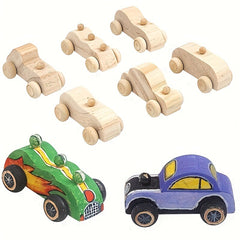 DIY Graffiti Wooden Car Toy for Kids