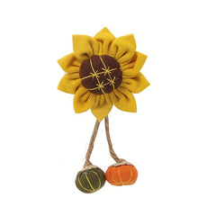 Happy Face Sunflower Pin Bag Accessories for Girls