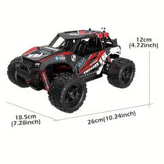 4WD 2.4Ghz Racing Car 31km/h High Speed Powerful Motor Durable All Terrain Tires