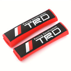 2pcs Red Soft Harness Seat Belt Shoulder Pads