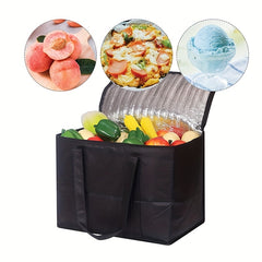 Large Insulated Grocery Bag Heavy Duty Collapsible Sustainable Durable