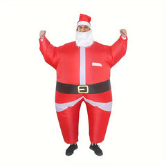 Inflatable Santa Riding Deer Costume Halloween Cosplay Party