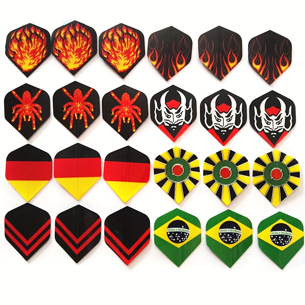 24pcs Dart Flights PVC Dart Wings Dart Accessories
