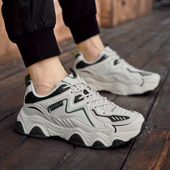 Men's Chunky Dad Sneakers Lace Up Athletic Shoes