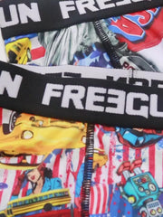 5pcs Boys Cartoon Tape Boxer Briefs Soft Underwear