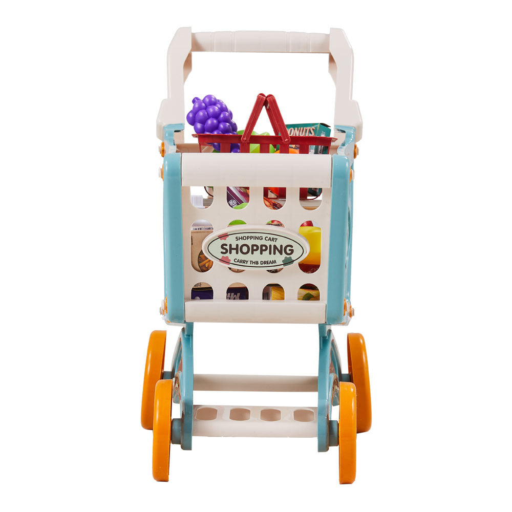Kids Supermarket Playset 76pcs Grocery Shop Toy with Checkout Counter