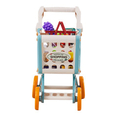 Kids Supermarket Playset 76pcs Grocery Shop Toy with Checkout Counter