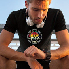 Men's 1949 Pride Print T shirt Active Slightly Stretch Breathable Tee