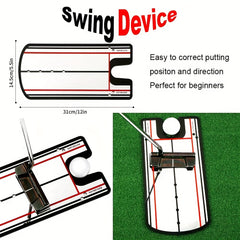 Golf Putting Alignment Mirror Practice Training Aid Portable Corrector