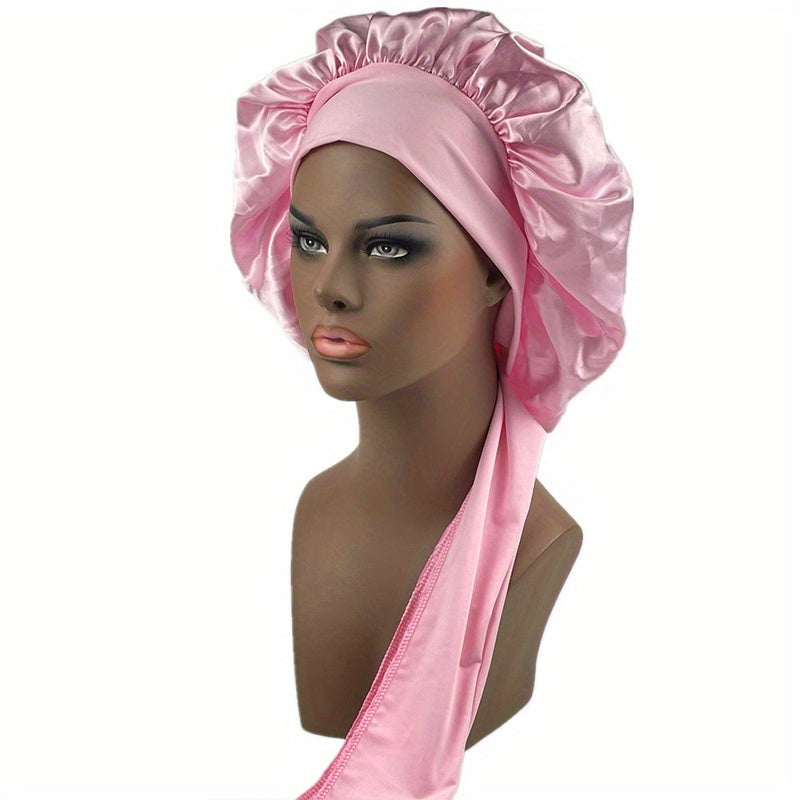 Candy Satin Bonnet Women Casual Sleeping Nightcap Shower Cap