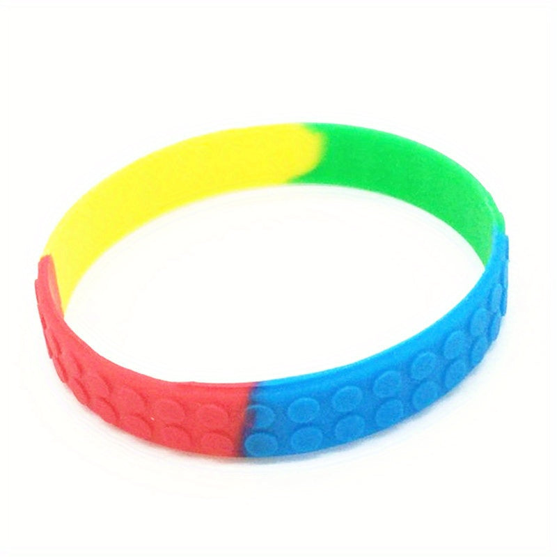 Silicone Wristband Building Blocks for Sports and Play