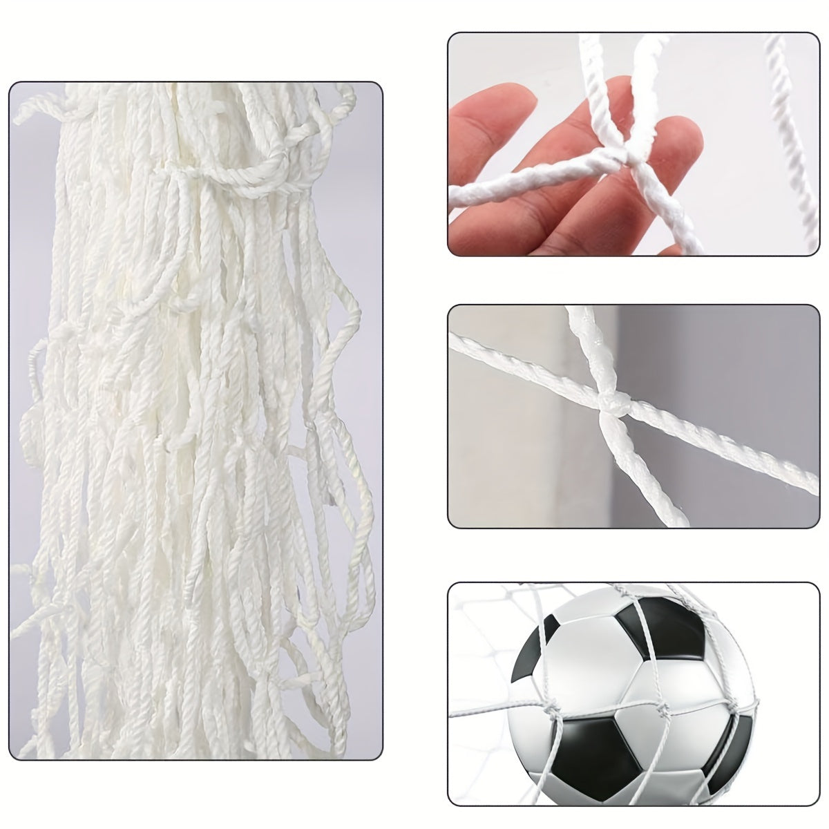 2pcs Portable Soccer Net Replacement - Lightweight Foldable Training