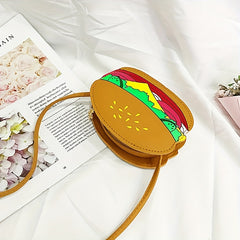 Kids' Hamburger Shoulder Bag - Mini Round Coin Purse
