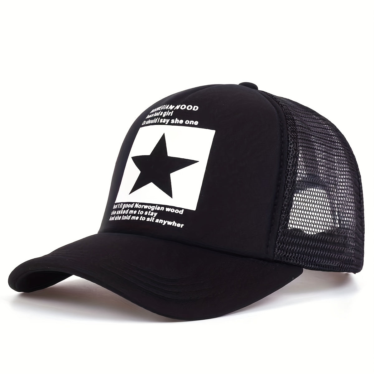 Pentagram Breathable Baseball Cap Mesh Cap