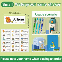 Personalized Waterproof Name Sticker School Label