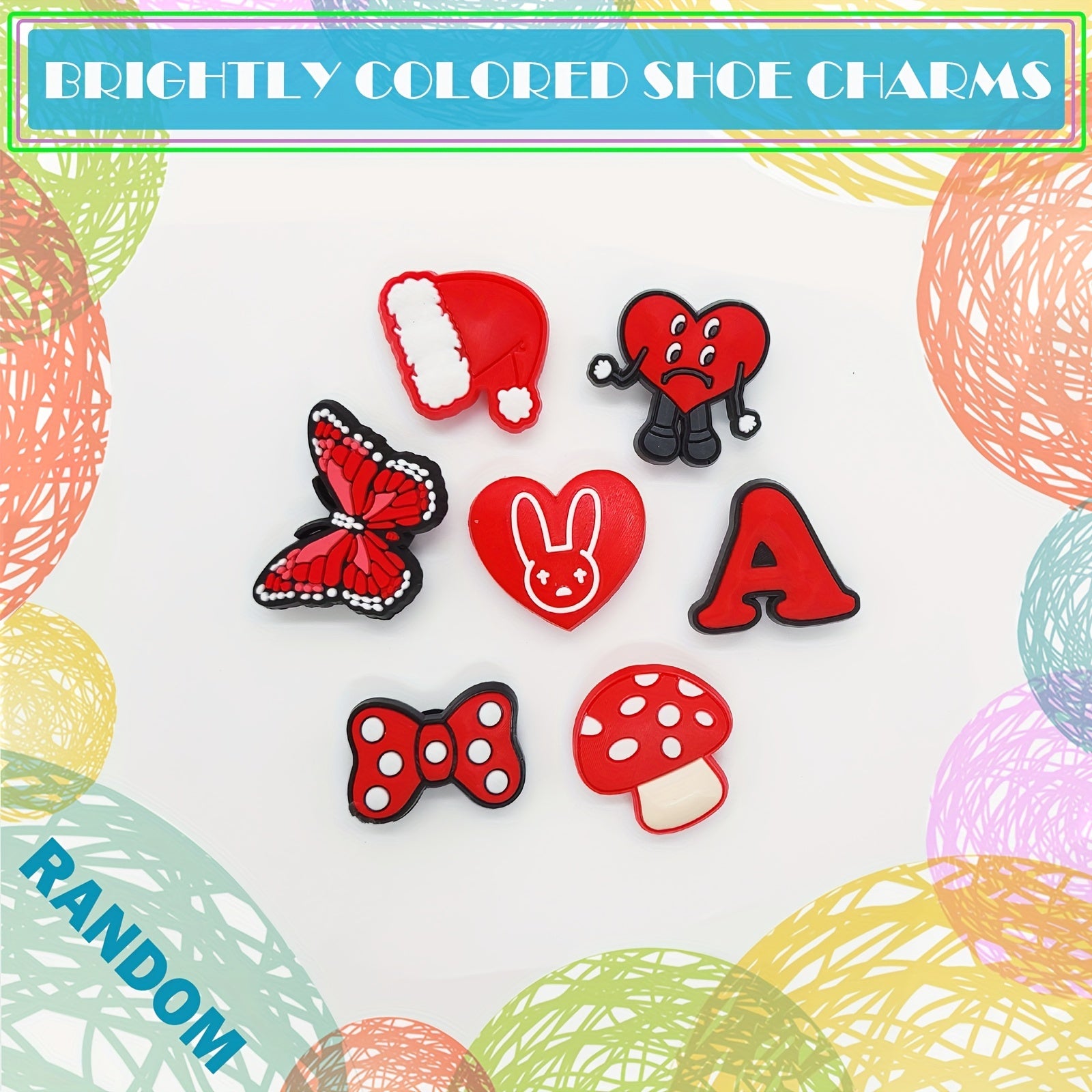 Random Shoe Charms With Different Designs Party Favor