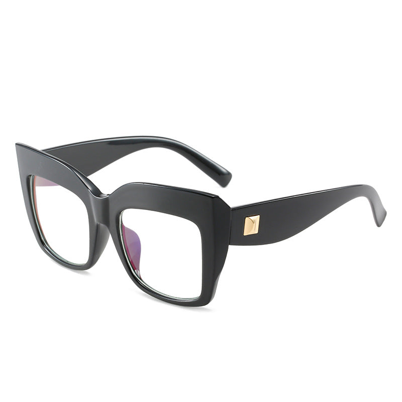 Leopard Cat Eye Glasses Clear Lens Women Eyewear