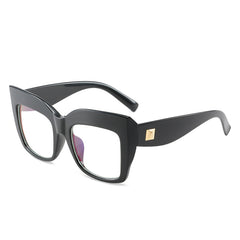 Leopard Cat Eye Glasses Clear Lens Women Eyewear