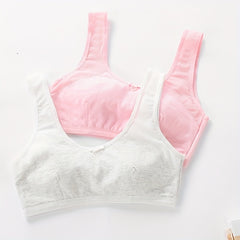 Sports Teen Girls Bra Stretch No Steel Ring Breathable Girls Vest