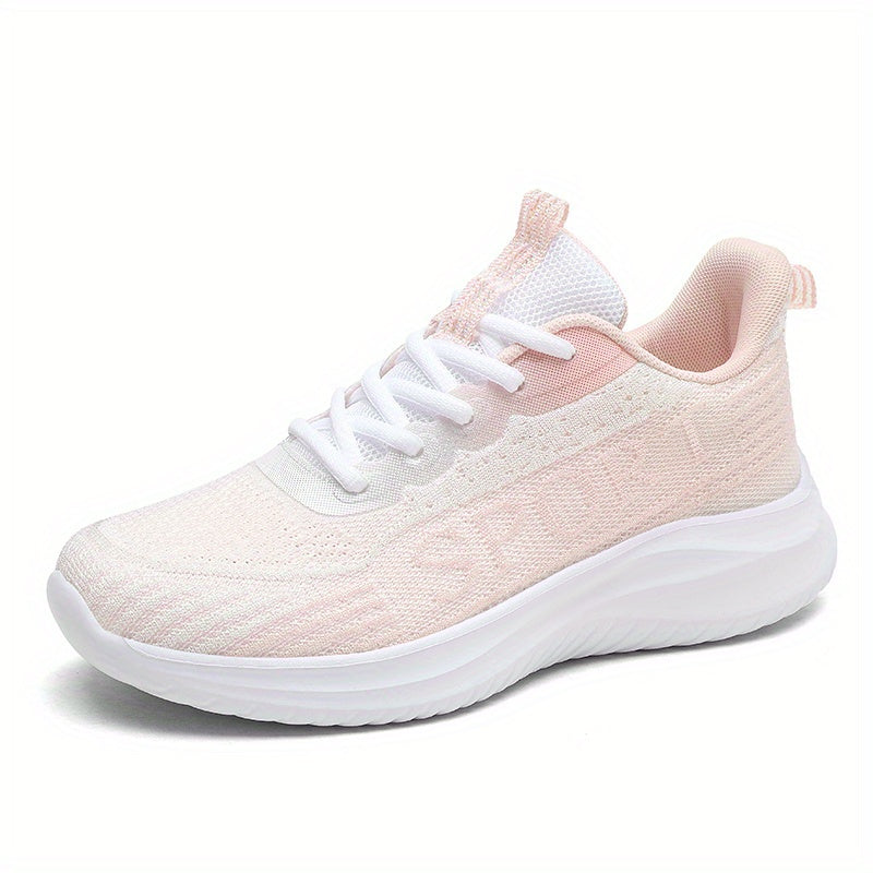 Women's Lightweight Lace Up Low Top Sports Shoes for Casual Outdoor Running