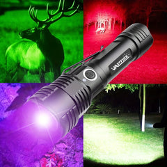 Rechargeable Green Red UV Flashlight for Pet Urine Detection