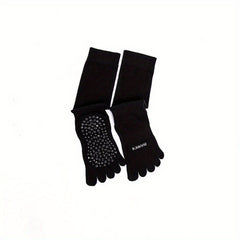 Non-slip Over Calf Yoga Socks with Grips for Pilates Barre Ballet