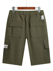 Men's Drawstring Cargo Shorts for Summer and Beach