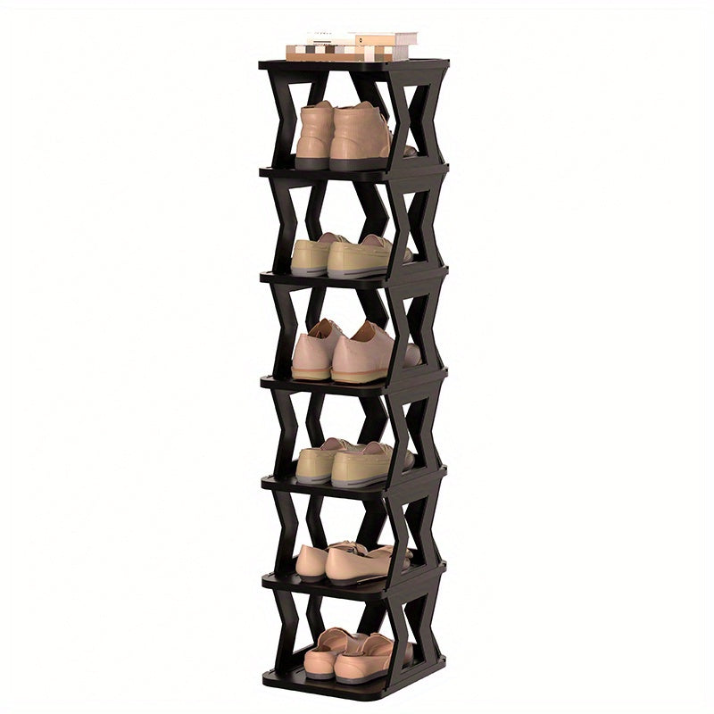 1pc Plastic Shoes Rack Space Saving Organizer