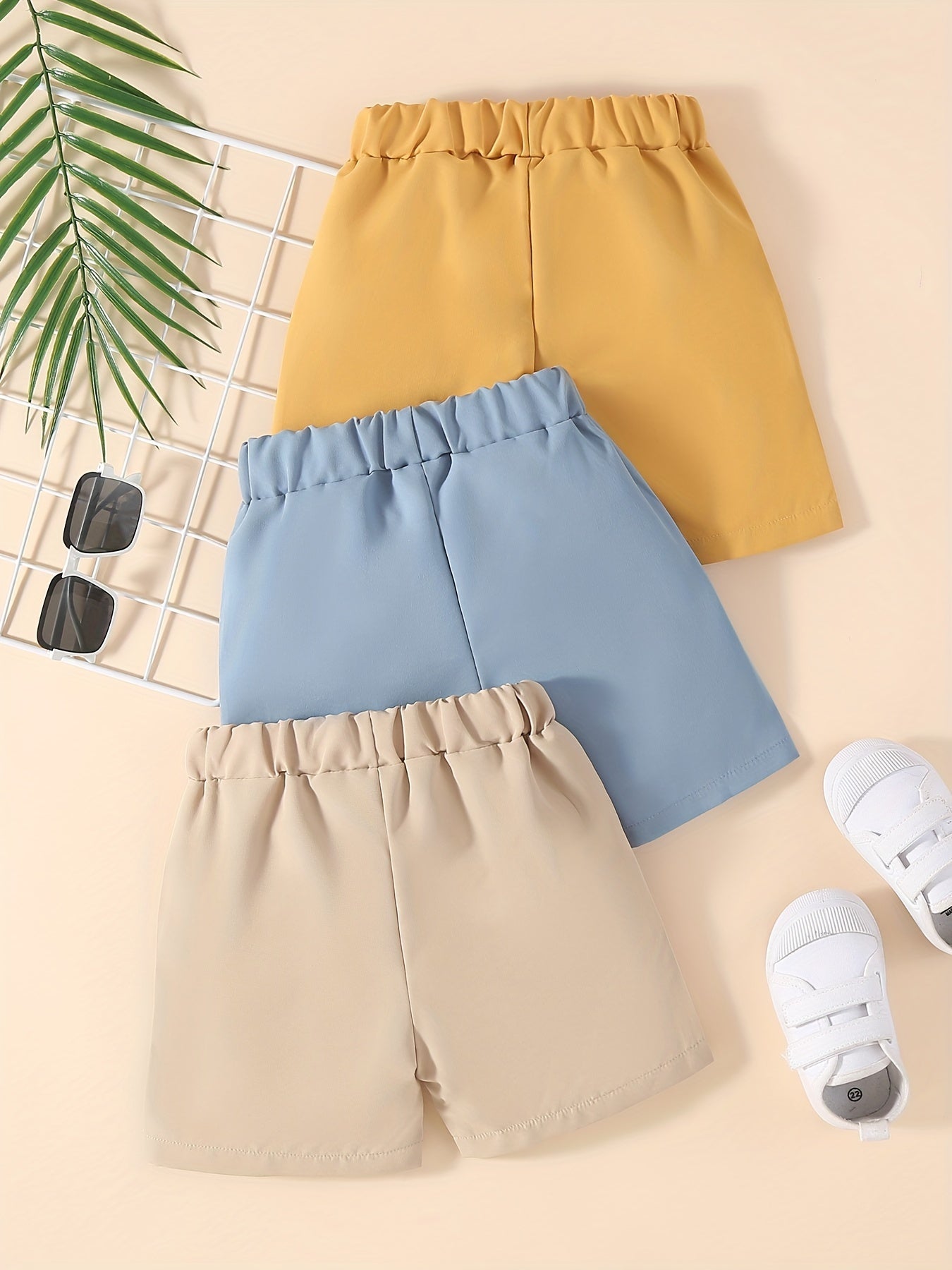 3pcs Toddler Boys Quick Drying Shorts for Summer