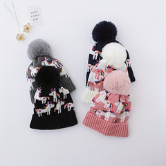 Warm Woolen Hat Unicorn Ear Protection For Baby Boys And Girls