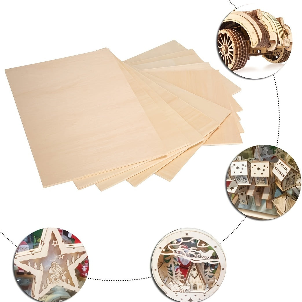 Wooden Craft Board 5mm - DIY Wood Block for Small Houses