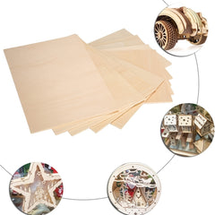 Wooden Craft Board 5mm - DIY Wood Block for Small Houses
