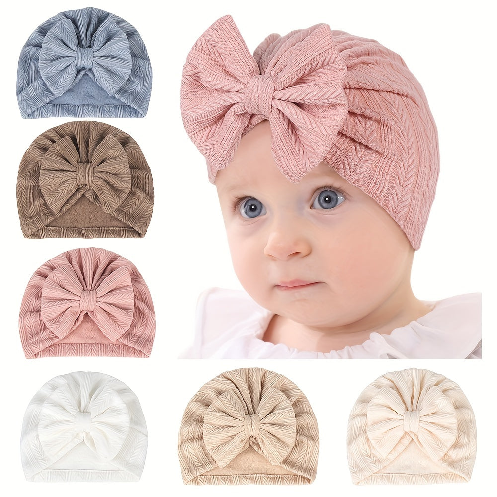 Soft & Comfy Bowknot Cap for Baby Bath Time