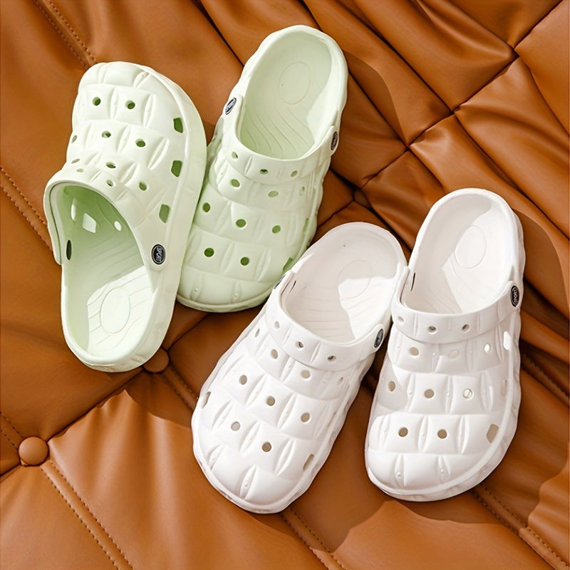Women's Solid Clogs Casual Hollow Out Lightweight Garden Shoes