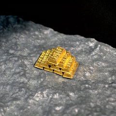 Golden Bar Treasure Box Dollhouse Accessories