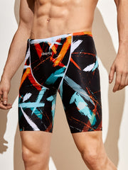 Quick Dry Men's Swim Boxer Briefs for Swimming and Surfing