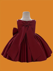 Butterfly Bow Evening Dress for Little Princesses