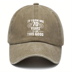 Letter Printed Washed Cotton Baseball Cap Sun Protection Hat