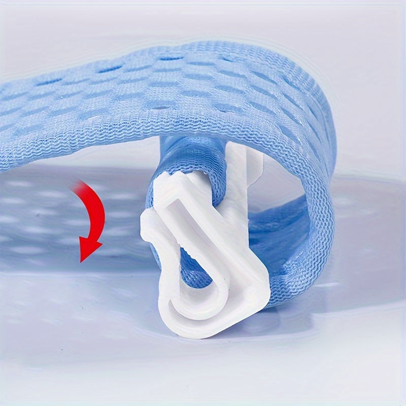 Soft & Breathable Kids Bath Support Net - Pink/Green Star Pattern