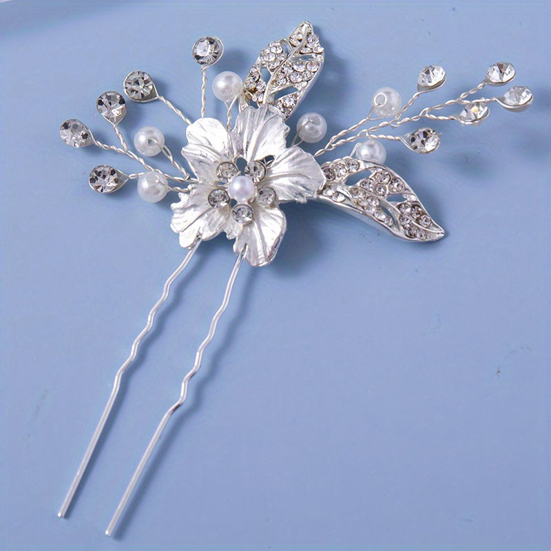 Rhinestone Bridal Wedding Hair Pins Rhinestone Hair Clips Accessories