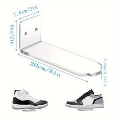 Floating Shoe Display Rack Acrylic Sports Shoes Storage Organizer