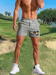Palm Tree Pattern Graphic Drawstring Shorts Men's Summer Vacation Resort