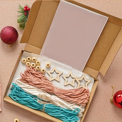 3pcs Macrame Cord Christmas Tree DIY Kit