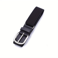 Kids Woven Elastic Waistband with Metal Buckle