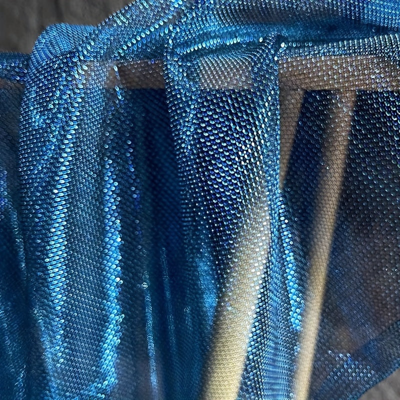 1pc Metallic Fabric DIY Fabric Tulle For Sewing Apparel Costumes